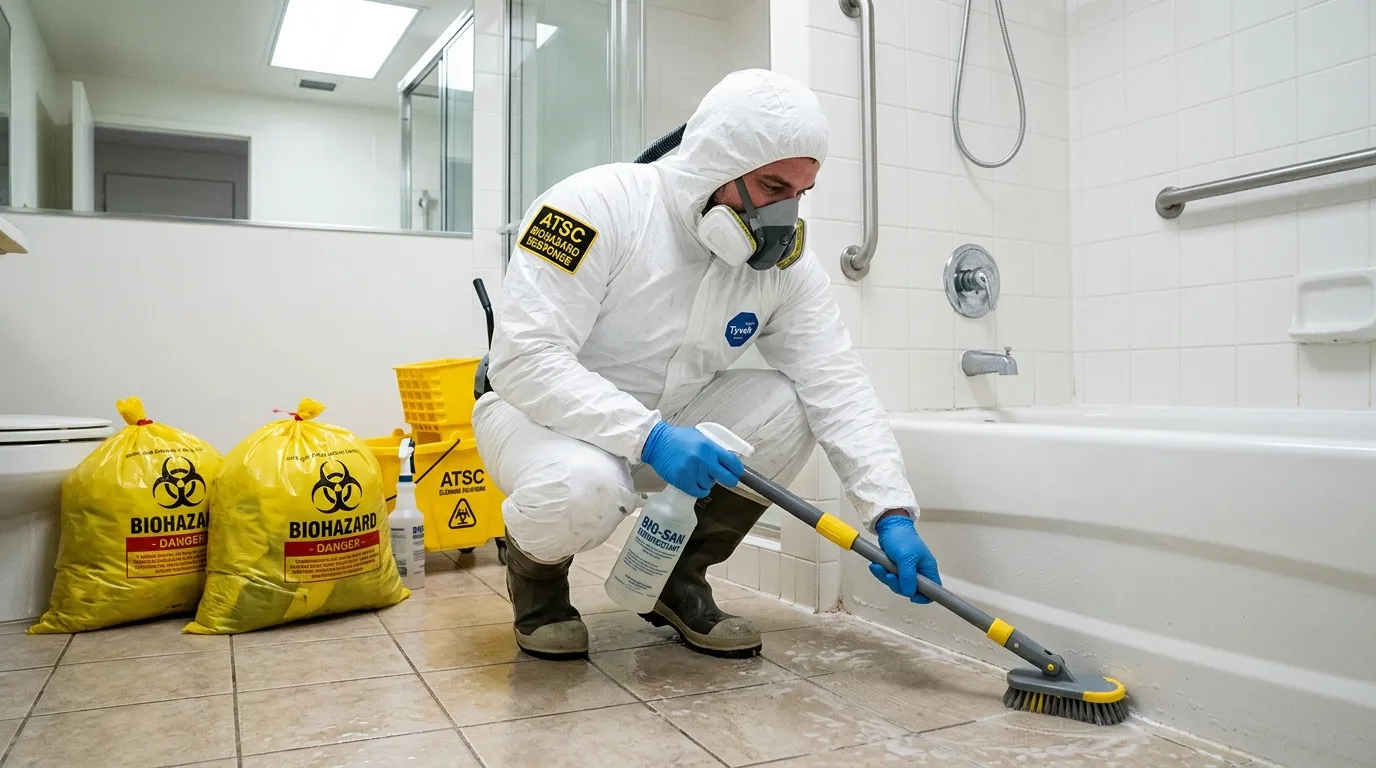 Decontamination equipment deployed for Blood Cleanup in Coral Terrace